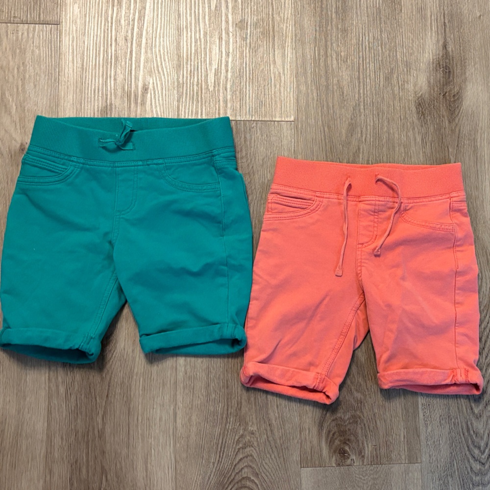 Imperial Star kids Cotton Drawstring Shorts - Teal and Coral